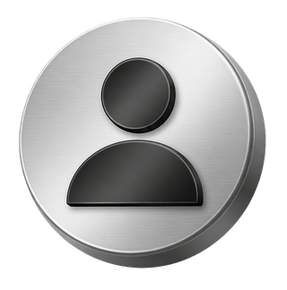Decorative silver 3D user avatar icon on the FAQ page